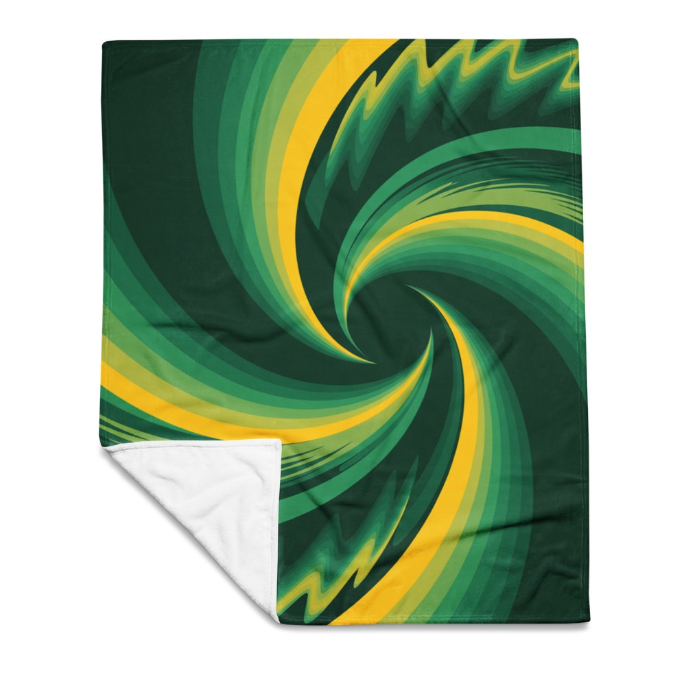 coole geel groene deken