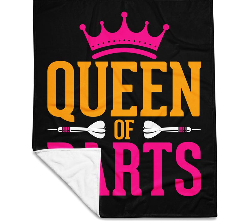 fleece deken Queen of darts