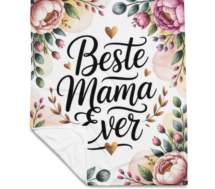 beste mama ever fleece deken