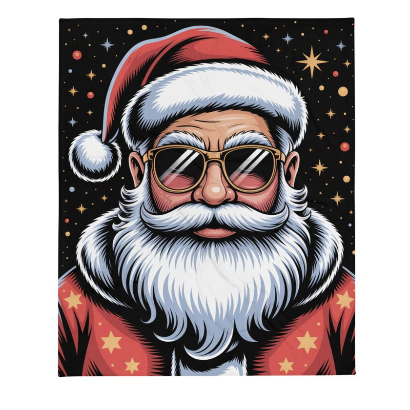 kerstman fleece deken