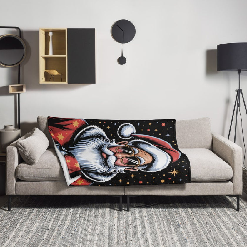 kerstman fleece deken