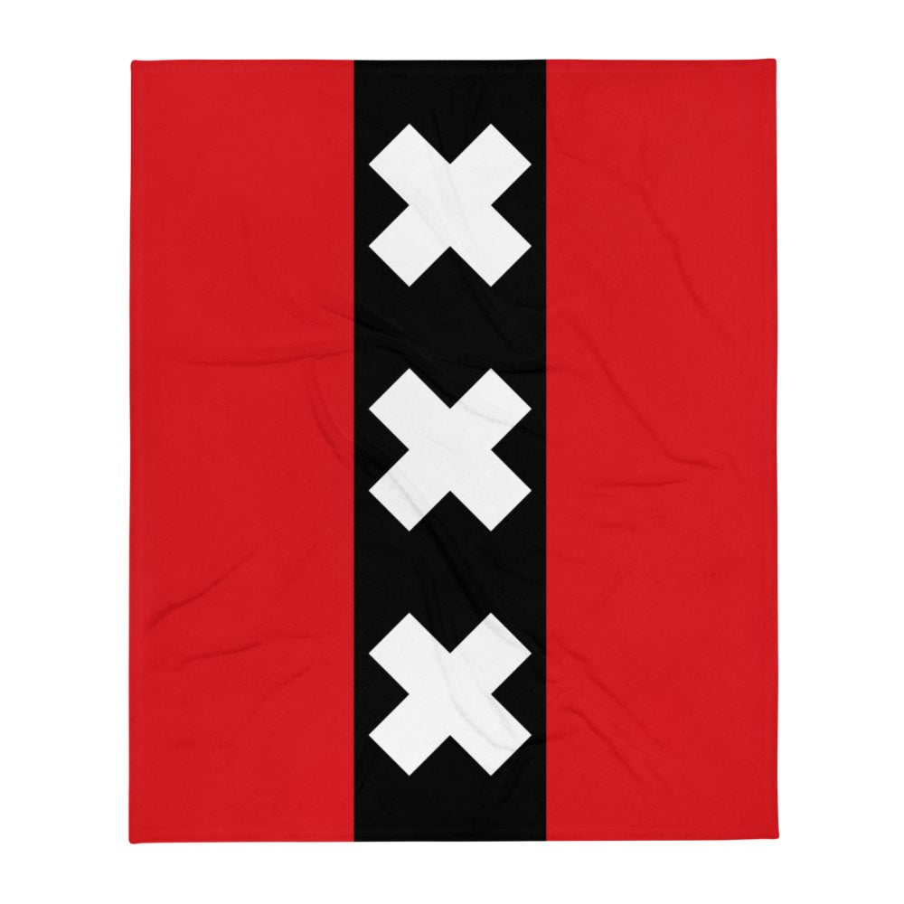 Amsterdamse vlag Fleece deken