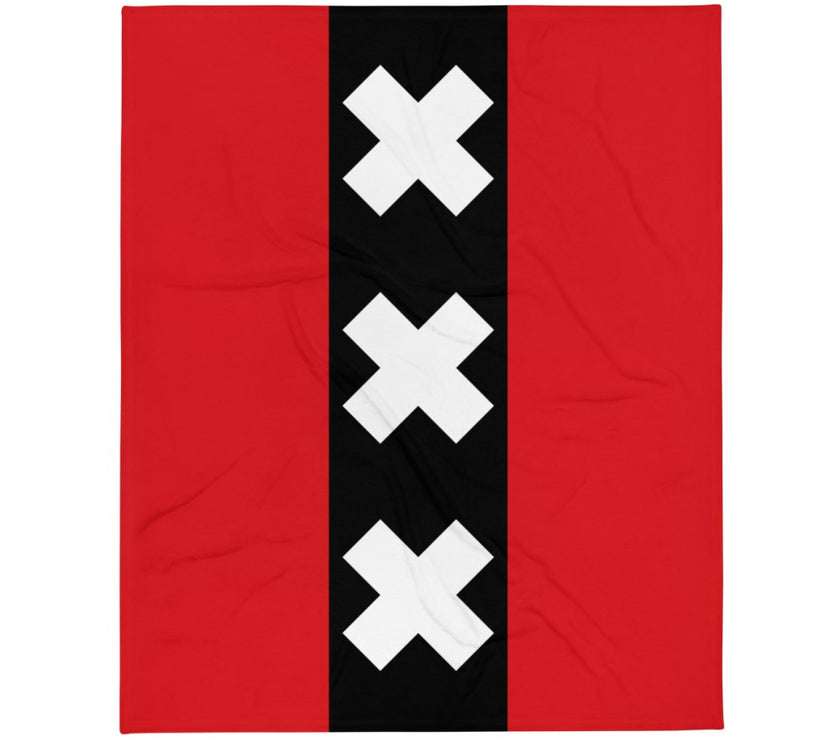Amsterdamse vlag Fleece deken