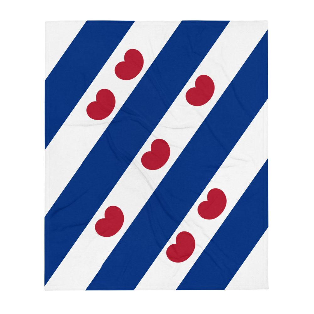 Friese vlag Fleece deken