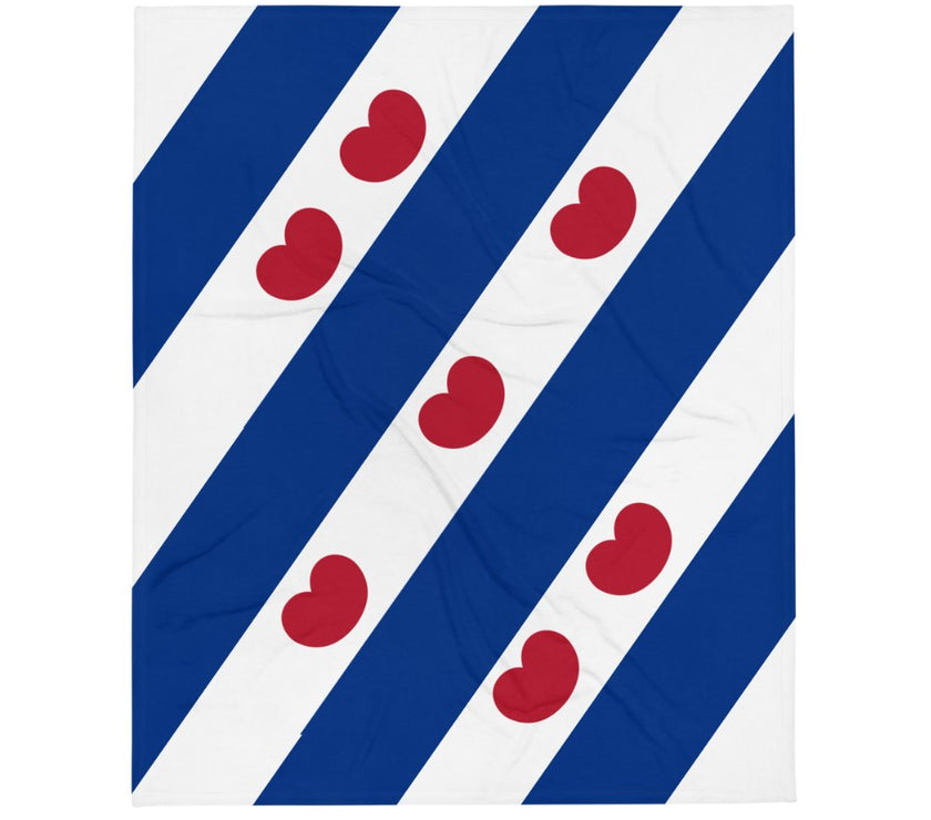 Friese vlag Fleece deken