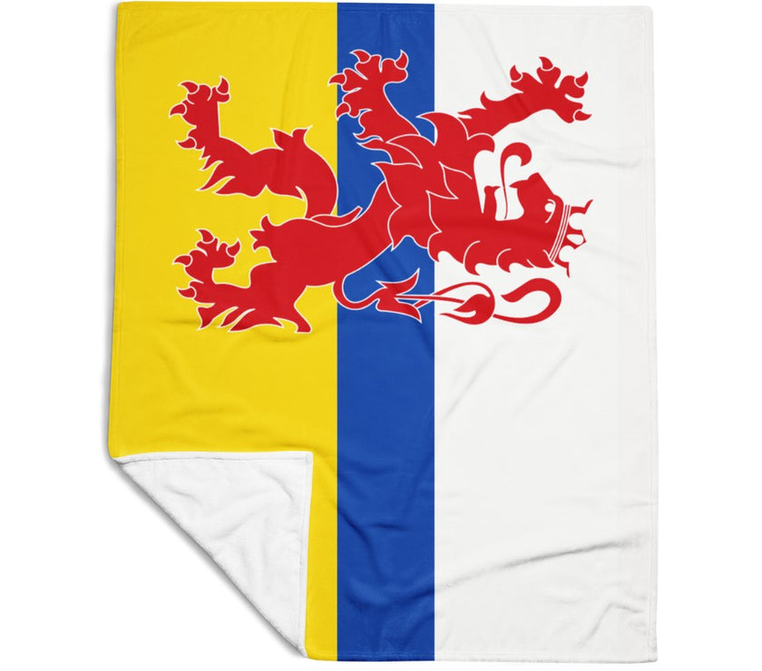 Fleece deken Limburgse vlag