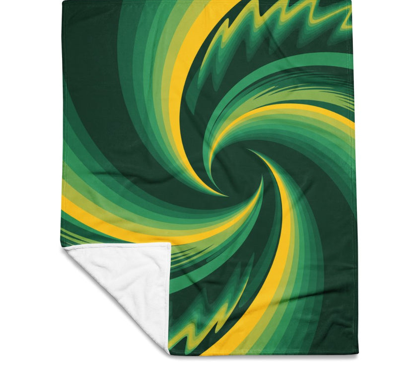 coole geel groene deken