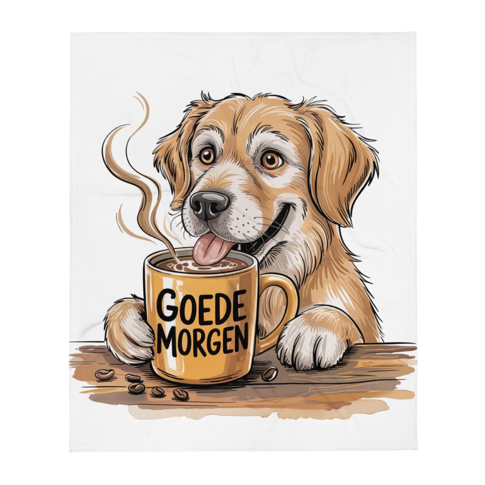 Ochtenddekentje - Hond goedemorgen!