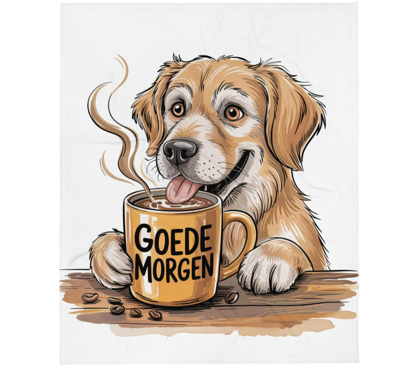 Ochtenddekentje - Hond goedemorgen!