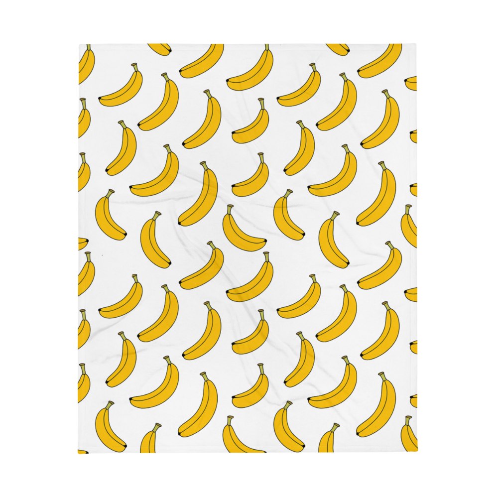 Bananen fleece deken