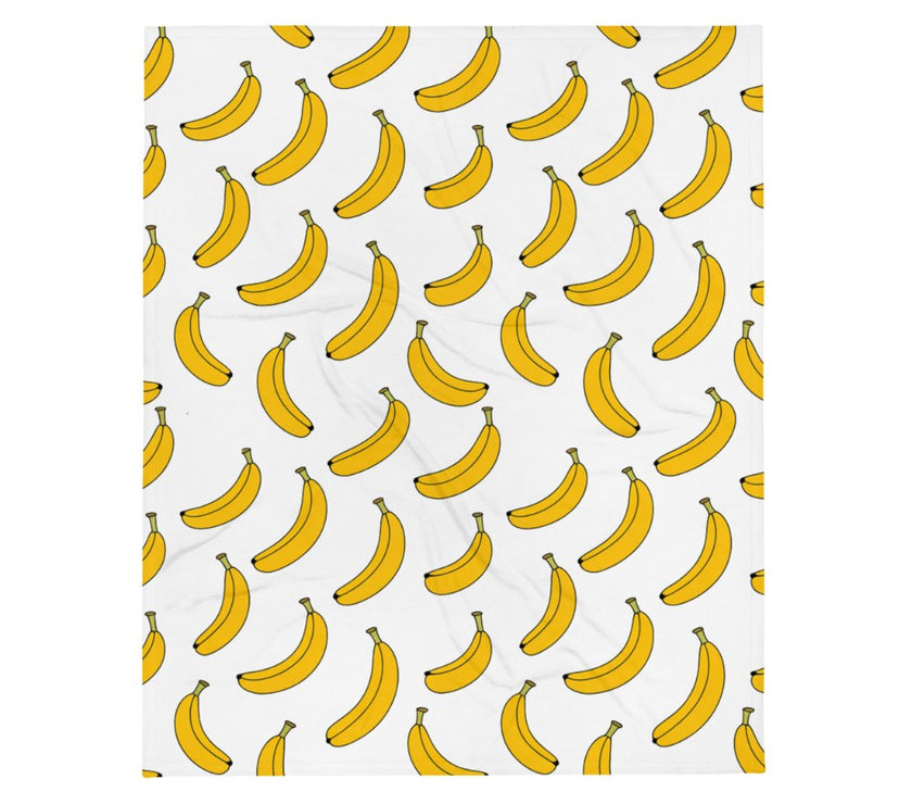 Bananen fleece deken