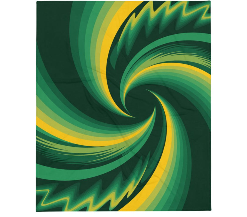 geel groene deken