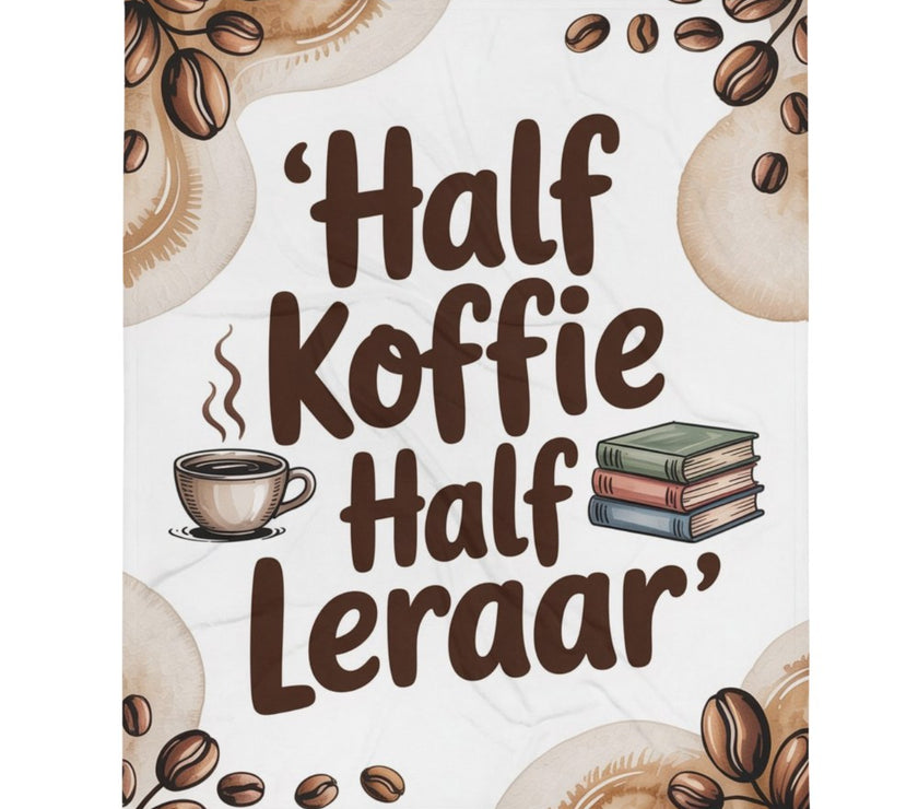half koffie half leraar dekentje