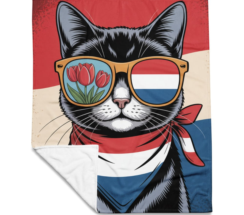 nederlandse kat fleece deken