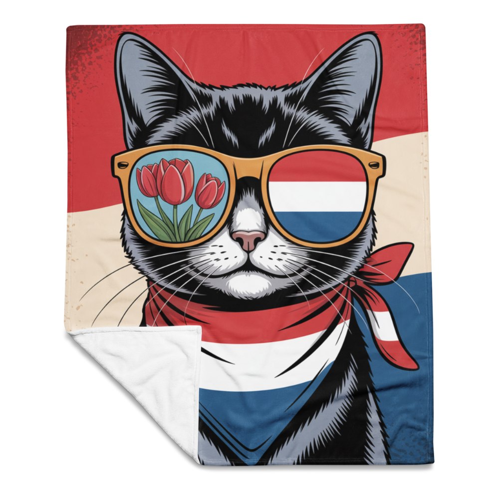 nederlandse kat fleece deken