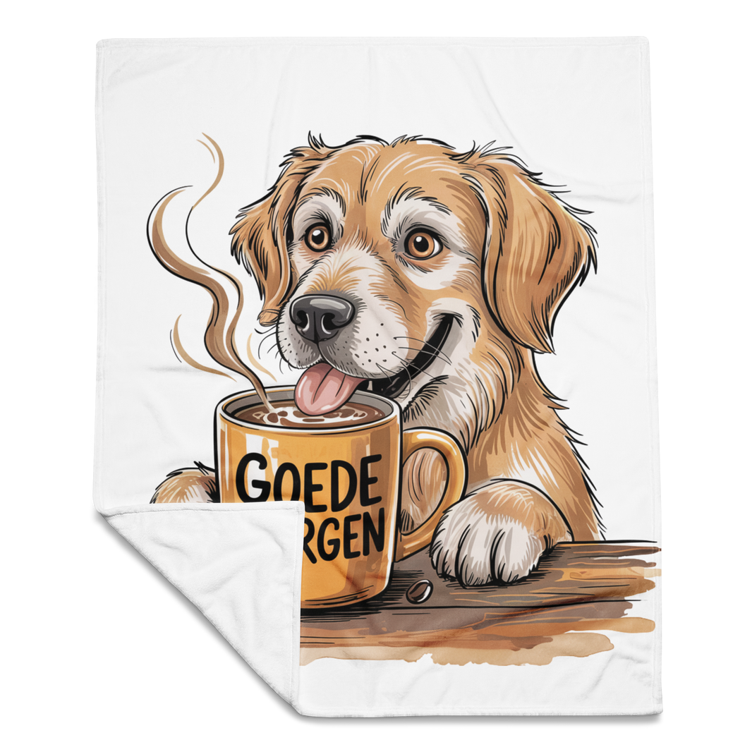 Ochtenddekentje - Hond goedemorgen!